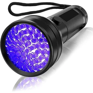 Ultraviyole Fener, Mor Işık Uv El Feneri 51 LED , 395 Nm Uv El Feneri