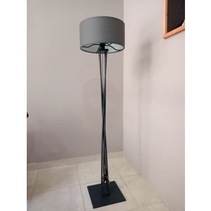Balsa Dekor Ahşap Lambader ANTRASİT GRİ