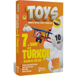 İSEM Yayıncılık 7. Sınıf Türkçe TOYS Hazırlık Föyleri