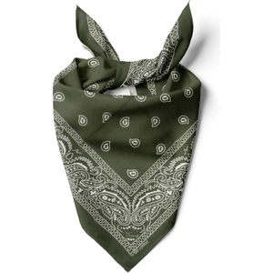 Turuncu Etnik Desen Haki Bandana