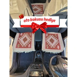 Oto Koltuk Minderi (Kirlenme ve Eskime Koruyucu) Açık Kahve Renk (Oto Koku Hediyeli)