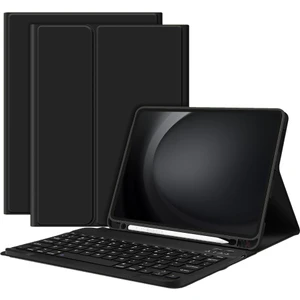 Samsung Tab S6 Lite P610 10.4 Inç Uyumlu Styletech Bluetooth Klavyeli Çok Yönlü Kılıf