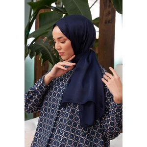 Moda Mevsimi Janjan Abiye Şal Lacivert