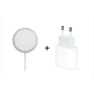 Sbz Apple İphone Magsafe Wireless Şarj Aleti ve 20W Usb-C Hızlı Şarj Adaptörü Başlık Set İphone 11 12 13 14 15 16 Pro Max Tüm Modellere Uyumlu