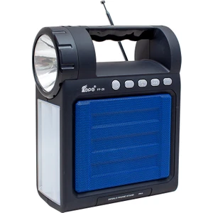 Magicvoice Fp-26 USB Sd Radyo Fm Bluetooth Destekli Fenerli Taşınabilir Hoparlör Radyolu Işıldak Şarjlı El Feneri