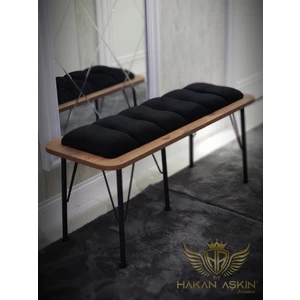 By Hakan Aşkın Metal Ayaklı Atlantik Lüx Bench Babyface Puf & Bench Tekli 2024