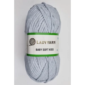 Lady Yarn Baby Soft Kıss Açık Gri Kadife El Örgü Ipi