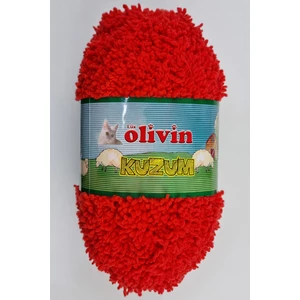 Lüx Olivin Kuzum Örgü Ipi Kırmızı