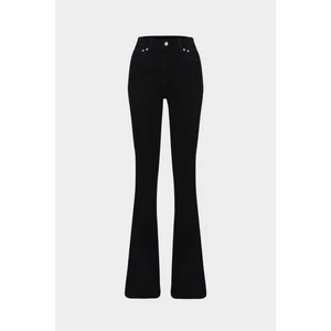 AÇELYAOKCU High Waist Flare Leg Full Length Stretch Black Jean