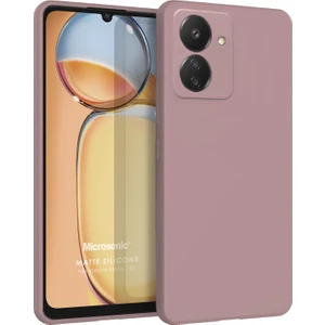 Matte Silicone Xiaomi Redmi 13C Kılıf Rose Gold