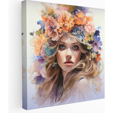 Painted Anarchy Kadın Kanvas Tablo: Rengarenk Çiçekler - Fiyatı