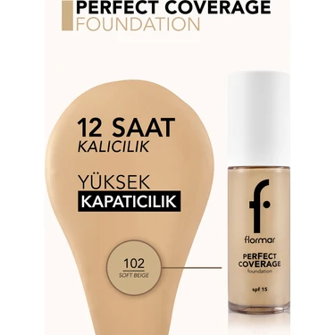 Flormar Perfect Coverage Fondöten No 102 Fiyatı