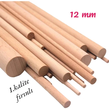 ncy Ahşap Çıta Çubuk Kayın Kavela 12  mm Yivsiz  80 cm 5