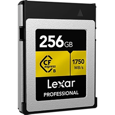 Lexar 256GB CFexpress Type-B 1750MB/s Okuma 1500MB/s Yazma Profesyonel Hafıza Kartı