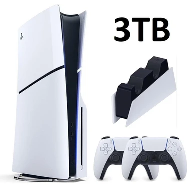 Sony Playstation 5 Slim İthalatçı Garantili + 2.Dualsense + Şarj İstasyonu