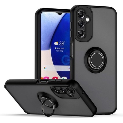 Samsung Galaxy A05S Kılıf Montreal Yüzüklü Standlı + Ekran Koruyucu Nano