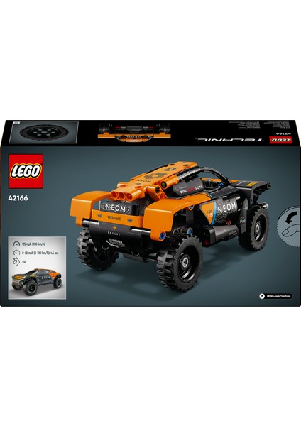 ® Technic NEOM McLaren Extreme E Race Car 42166 - 7 Yaş ve Üzeri Yarış Arabası Seven Çocuklar için Koleksiyonluk Yaratıcı Oyuncak Model Yapım Seti (252 Parça)