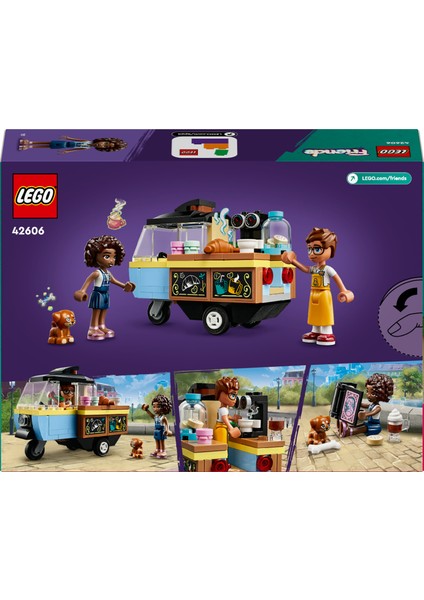 Friends Mobil Pastane 42606 - 6 Yaş ve Üzeri Çocuklar için Aliya Minifigürü İçeren Yaratıcı Oyuncak Yapım Seti (125 Parça)