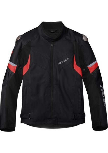 JK176 4 Mevsim Mont Siyah-Kırmızı fiyatları