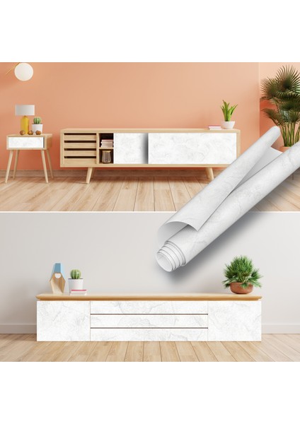 Mermer Desenli Yapışkanlı Folyo, Mutfak, Tezgah, Masa, Dolap Kaplama Folyosu, Isıya Dayanıklı, Su Geçirmez, Yapışkan Folyolar, Sticker, Büyük Ebatlı, Dekoros fırsatları