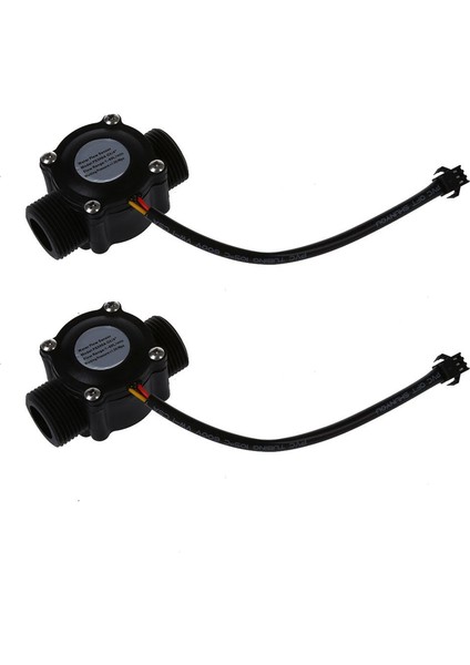 2x 1-60L/MIN Dc 5-24V Hall Etkisi Su Akış Sensörü Sayacı Metre FS300A (Yurt Dışından)