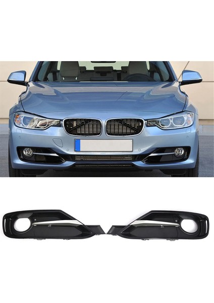 3 Serisi F30 F31 2011-2017 Sis Farı Izgarası Trim Için Dekoratif Şeritler ile Ön Sis Farı Çerçeve Kapağı (Yurt Dışından) modelleri