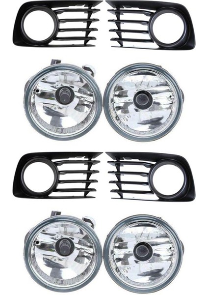 2 Çift Ön Tampon Sis Lambası Lambaları + Ampul ile Prius 2004-2009 Için Kit Kapakları 81221-52070 81211-52070 (Yurt Dışından)