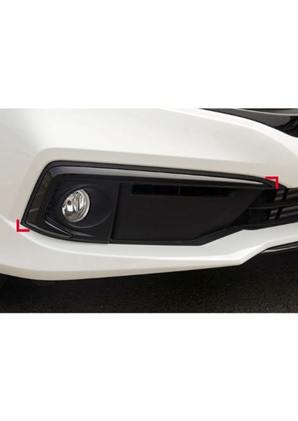 Karbon Fiber Stil Ön Sis Farı Lambası Hood Kaş Kapağı Trim Fit 2019+ Için (Yurt Dışından) indirimleri