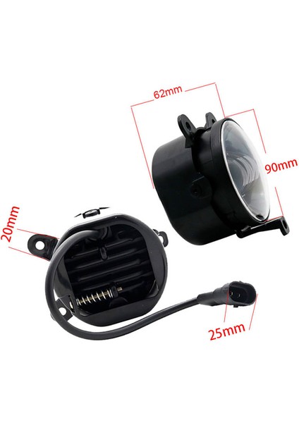 3,5 Inç Araba Ön Sis Farları 30W 6000K Su Geçirmez Yuvarlak LED Işıklar Priora ve Bazı Rusya Arabaları Için Lambalar (Yurt Dışından) indirimleri