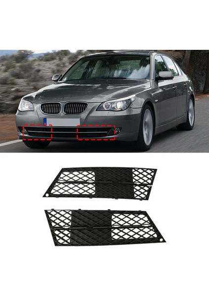 Ön Tampon Alt Izgara Kapağı Sol ve Sağ 5 Serisi E60 E61 528I 535I 550I 2008-2010 51117178097 51117178098 (Yurt Dışından) fiyatları