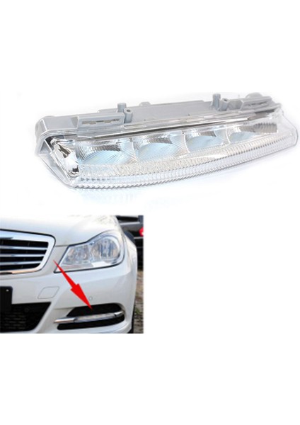 2x Araba Ön Drl Gündüz Çalışan Işık Sis Lambası W204 W212 C250 C280 C350 E350 A2049069000 Sağ (Yurt Dışından) indirimleri