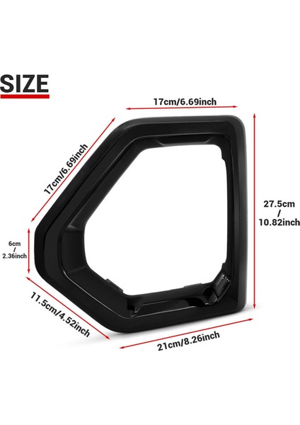 Ön Sis Farı Dış Çerçeve Kapağı Siyah Set 1500 2019-2022 Için (Yurt Dışından) fırsatları