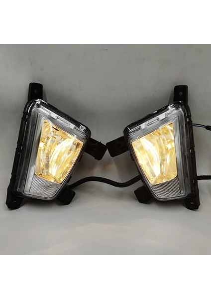 Araba Sol Ön Tampon Sis Farları Montaj Sürüş Lambası Sis Lambası IX25 2014 2015 2016 Için Ampul ile (Yurt Dışından) indirimleri
