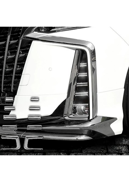 20X Alphard 30 Serisi Için Ön Tampon Trim Koruyucu Şerit Sis Lamba Işığı Garnitür Şerit Krom Dekoratif Şerit (Yurt Dışından)