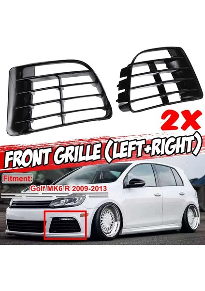 Golf Mk6 R 2009-2013 R20 Görünüm Sis Lambası Alt Tampon Izgarası Izgara Kapağı 5K0853665E 5K0853666E (Yurt Dışından)