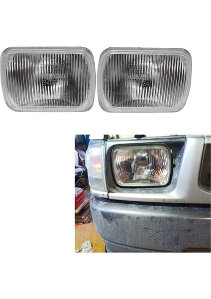 1 Çift Yedek Tampon Şeffaf Lens Sis Farı Düzeneği Ampul ile 1982-2004 Için Fit (Yurt Dışından) modelleri