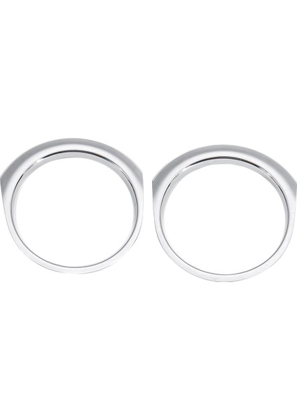 Kenar 2015-2018 Için Krom Ön Tampon Çerçeve Sis Farları Çerçeve Trim Yuvarlak Kapak (Yurt Dışından)