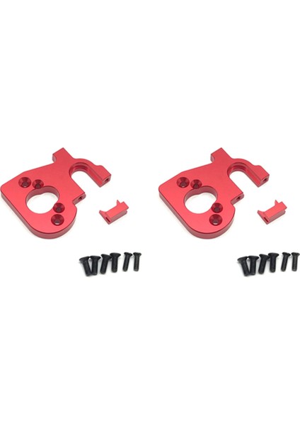 2x Rc Araba Motor Tutucu Yedek Aksesuarlar 144001 1/14 4WD Rc Araba Parçaları Için Fit, Kırmızı (Yurt Dışından)