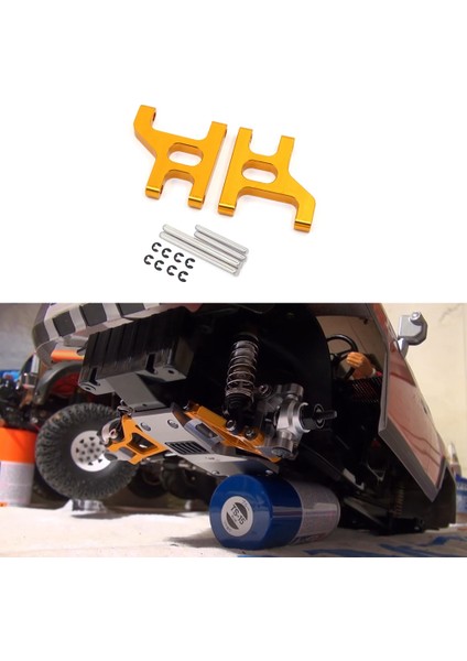 2 Adet Metal Ön Süspansiyon Kolu Salıncak Kolları 1/10 Rc Paletli Araba CC01 Cc-01 Yükseltme Parçaları Aksesuarları, Mor (Yurt Dışından)