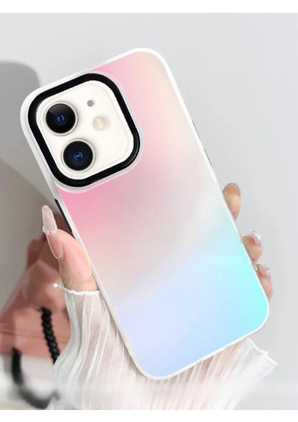 iPhone 11 Uyumlu Bulut Hologram Tasarım Darbe Emici Elit Kılıf