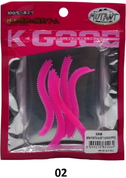 3506 Forte Lrf Silikon Kurt Yem 7.5cm 5li Paket No:02