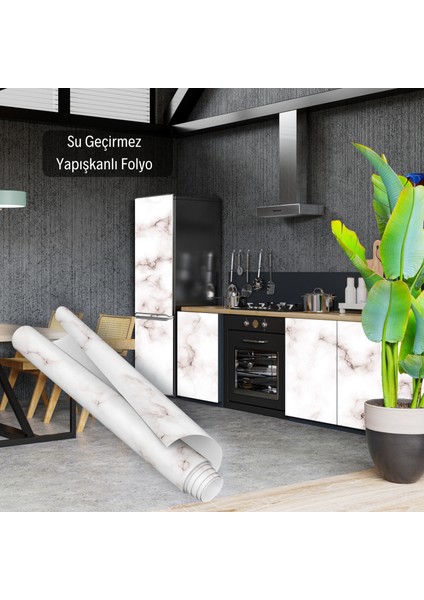 Kızıl Kahve Tonlarda Mermer Desenli Yapışkanlı Folyo, Mutfak, Tezgah, Masa, Dolap Kaplama Folyosu, Isıya Dayanıklı, Su Geçirmez, Yapışkan Folyolar, Sticker, Büyük Ebatlı, Dekoros modelleri
