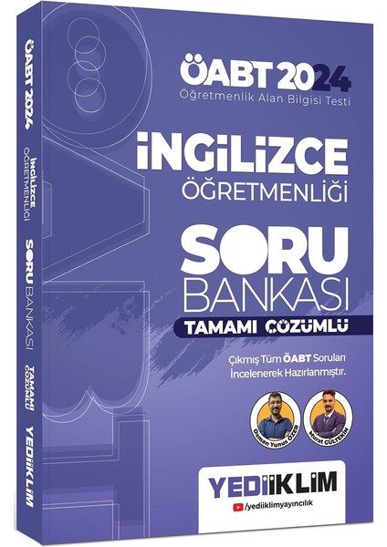 2024 ÖABT İngilizce Öğretmenliği Tamamı Çözümlü Soru Bankası
