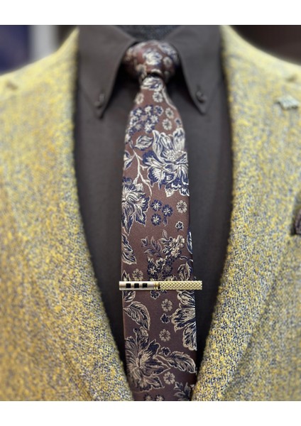 Terziademaltun Italyan Stil Slim Fit Mono Yaka Erkek Ceket Hardal T10887 fırsatları