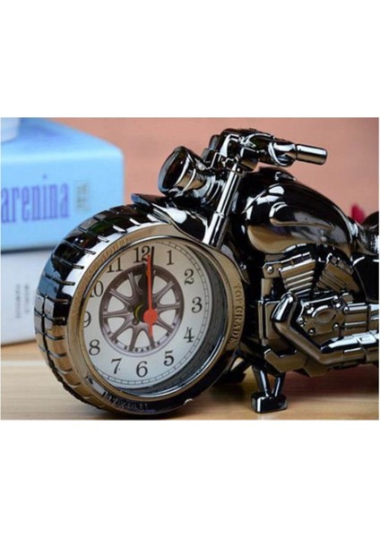 Motosiklet Masa Saati Retro Alarmlı Ev Ofis Masa Saati Hediye Süs fiyatları