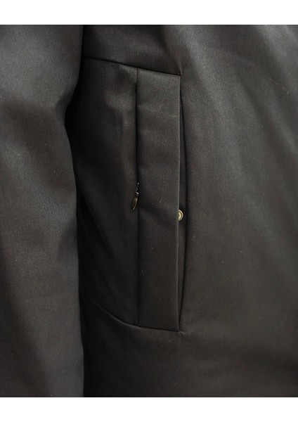 Terziademaltun Italyan Stil Slim Fit Erkek Kapüşonlü Uzun Mont Siyah T10678 fiyatları