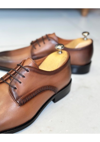 Terziademaltun Italyan Stil Iç Dış Deri Erkek Ayakkabı Taba T11226 fırsatları