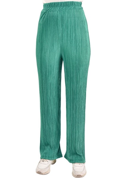 6008 Bycoolest Butik Bürümcük Kumaş Geniş Paça Pantolon