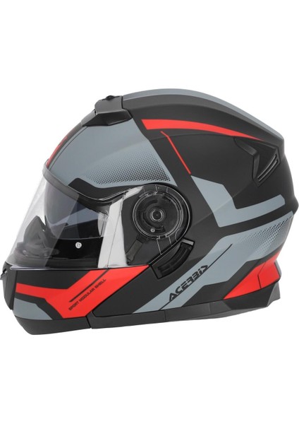 Serel 22-06 Kask Siyah Kırmızı