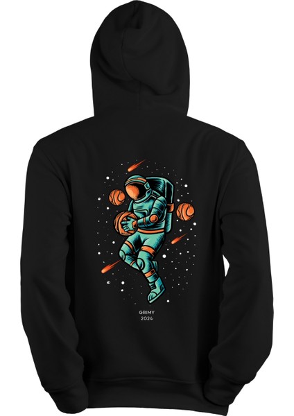 Unısex Basketbolcu Astronot Baskılı Oversıze Sweatshırt fiyatları